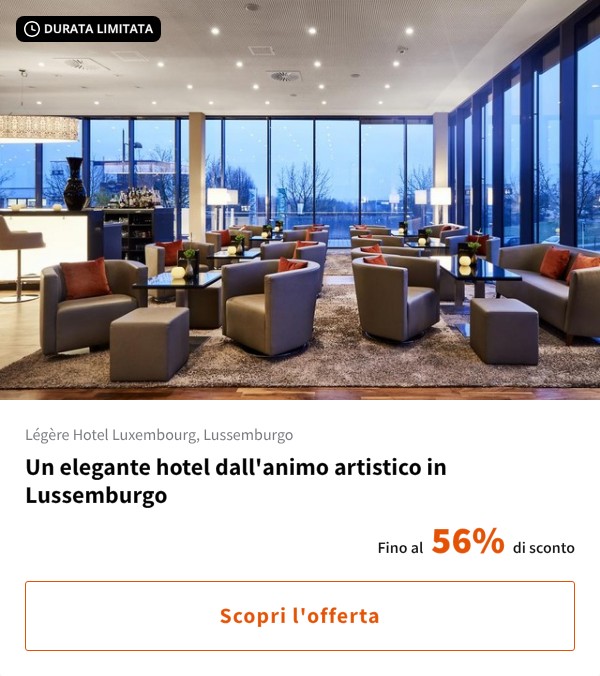 Un elegante hotel dall'animo artistico in Lussemburgo
