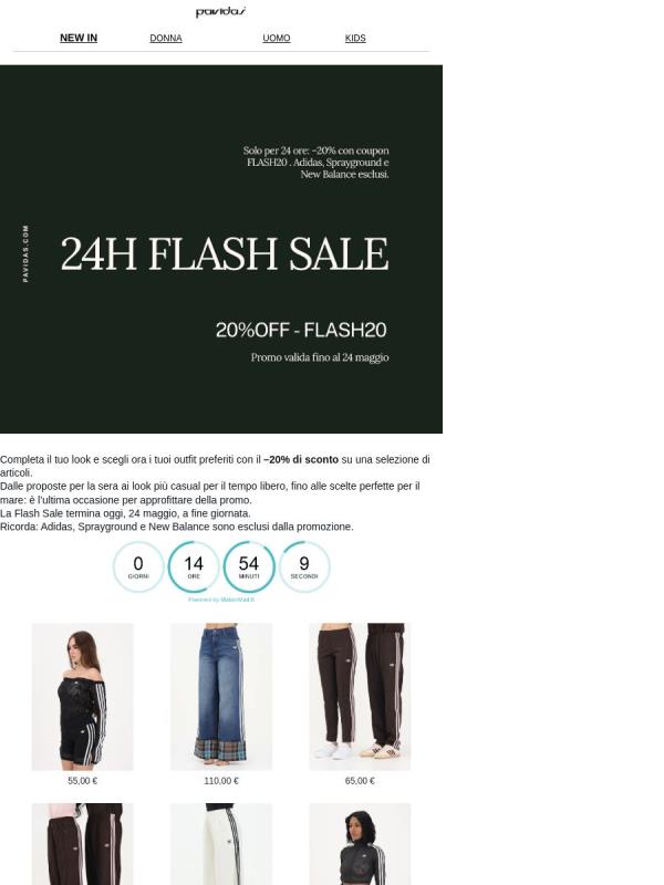 24H  –20% FLASH SALE