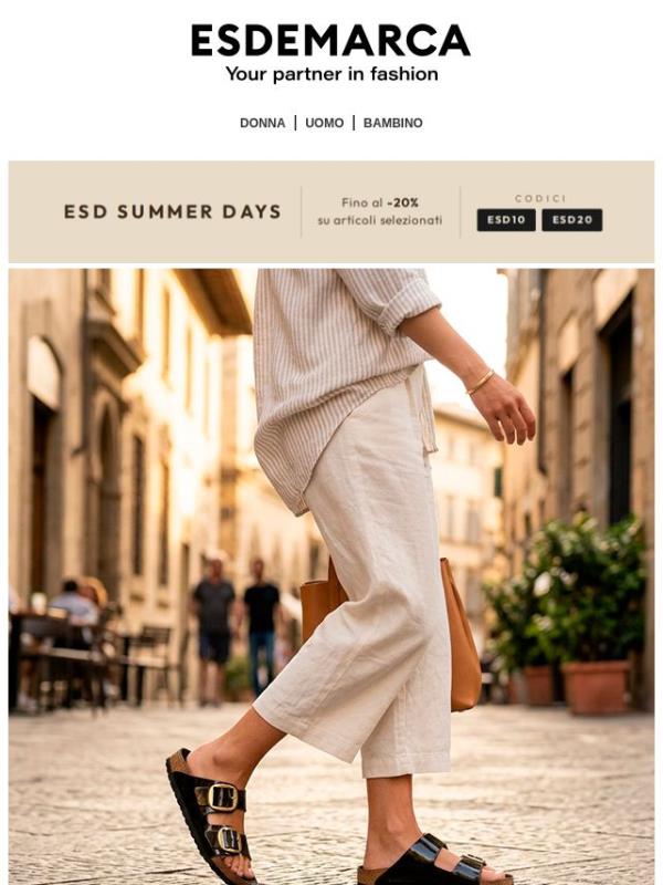 ESD SUMMER DAYS | Fino al -20% extra sui tuoi brand preferiti