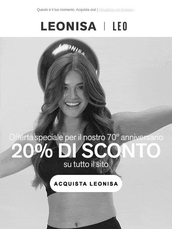 Festeggia 70 anni con il 20% DI SCONTO!