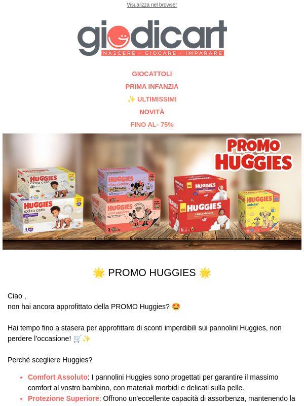 ⏳ La promo Huggies termina oggi