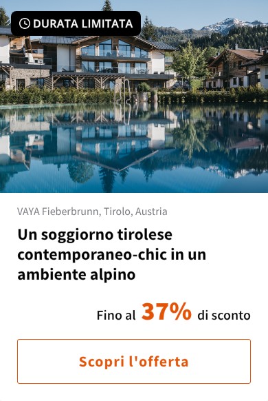 Un soggiorno tirolese contemporaneo-chic in un ambiente alpino