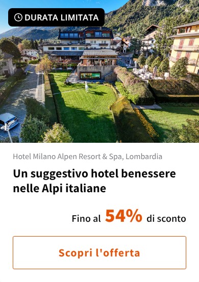 Un suggestivo hotel benessere nelle Alpi italiane
