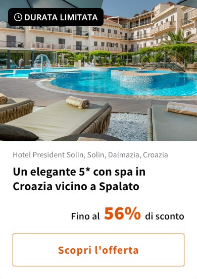 Un elegante 5* con spa in Croazia vicino a Spalato