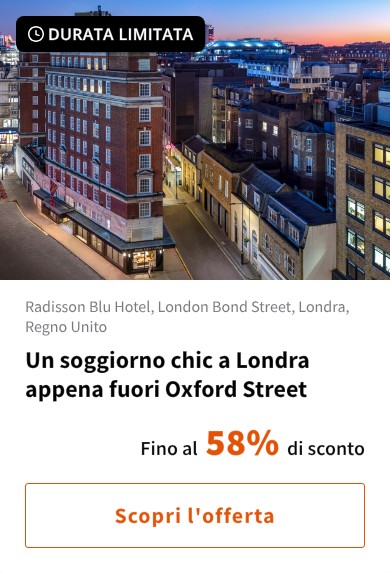 Un soggiorno chic a Londra appena fuori Oxford Street