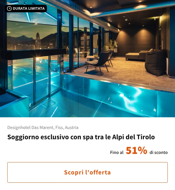 Soggiorno esclusivo con spa tra le Alpi del Tirolo