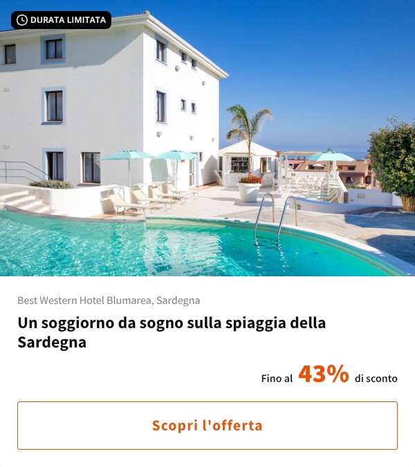 Un soggiorno da sogno sulla spiaggia della Sardegna