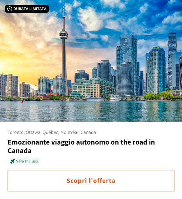 Emozionante viaggio autonomo on the road in Canada