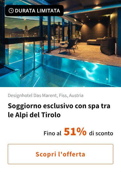 Soggiorno esclusivo con spa tra le Alpi del Tirolo