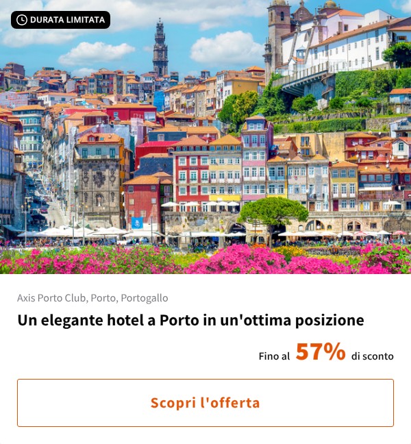 Un elegante hotel a Porto in un'ottima posizione