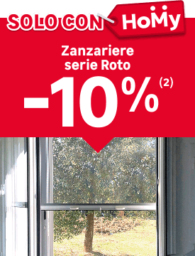 Zanzariere serie Roto -10% solo con Homy