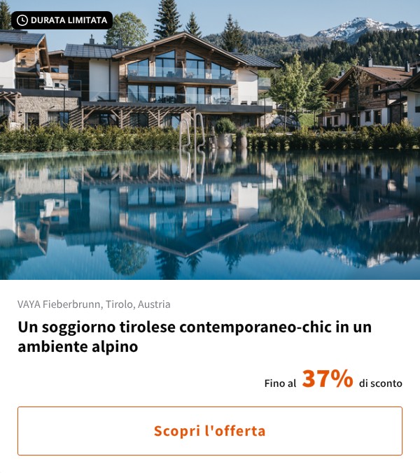 Un soggiorno tirolese contemporaneo-chic in un ambiente alpino