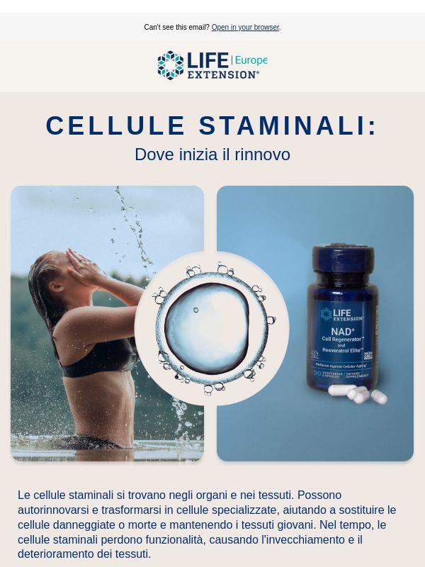 Questo manterrà le tue cellule staminali sane!