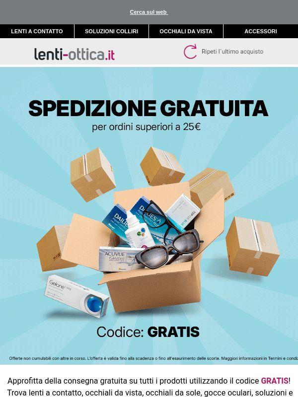 Spedizione GRATUITA - solo per pochi giorni ⏰