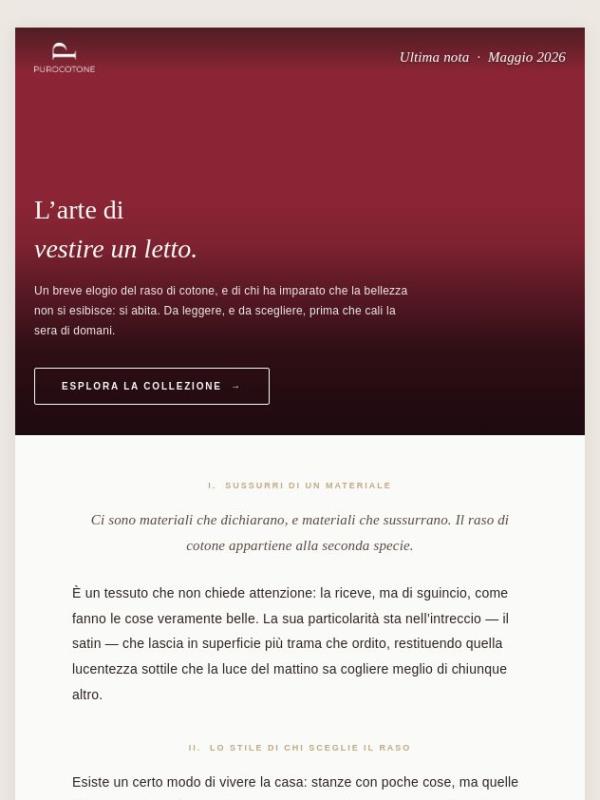 Il Raso d'Estate Scade Domani Sera - 15%