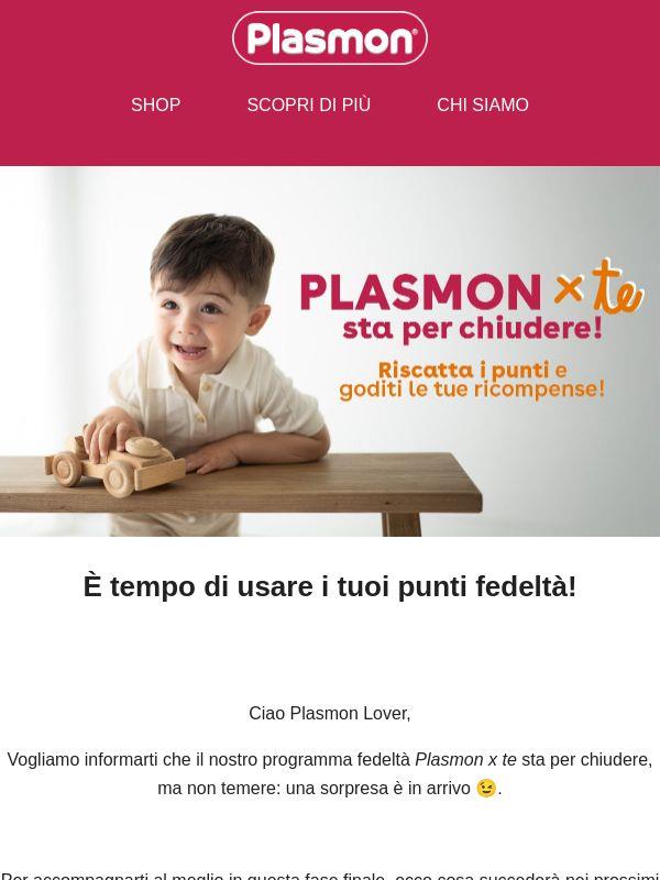 Il nostro programma fedeltà Plasmon x te sta per chiudere