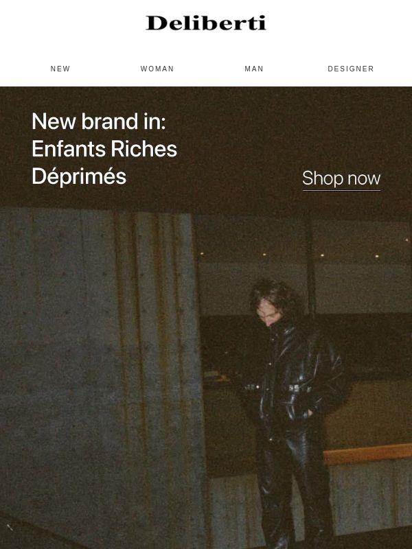New brand in: Enfants Riches Déprimés, disponibile in boutique ed online