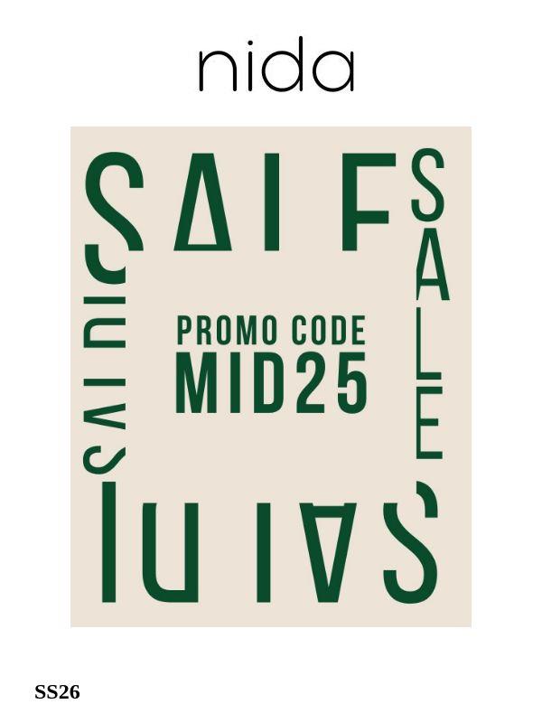 MID-SEASON SALE -25%