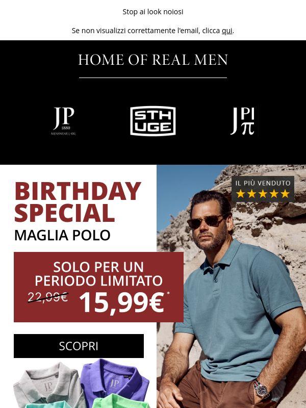 Maglia polo a soli 15,99€ 🎂 Birthday Special