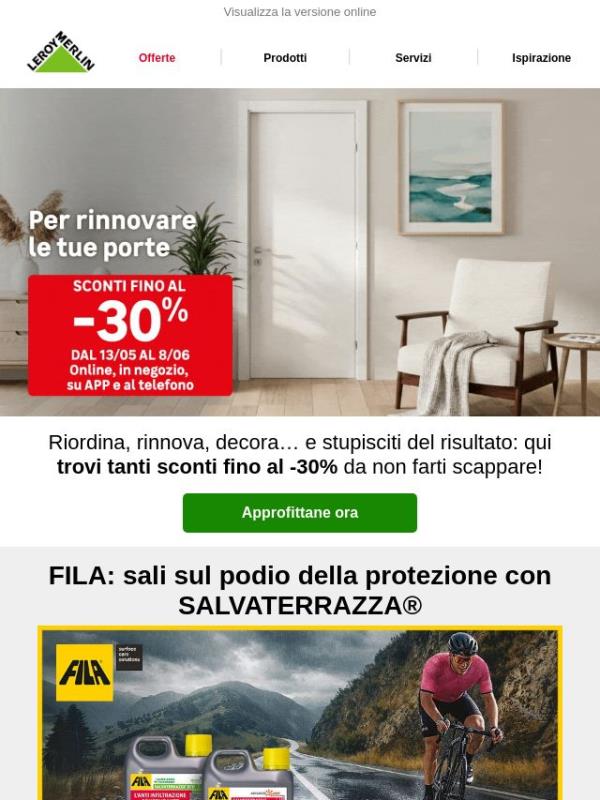 Fino al -30% per una casa ancora più TUA ✨