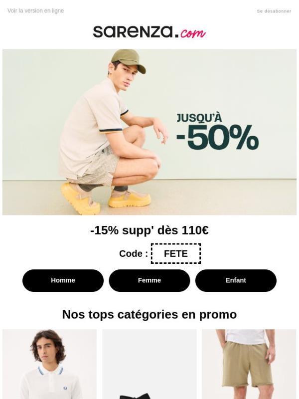 DERNIÈRES HEURES 💥 jusqu'à -50% sur vos favoris de saison ✨