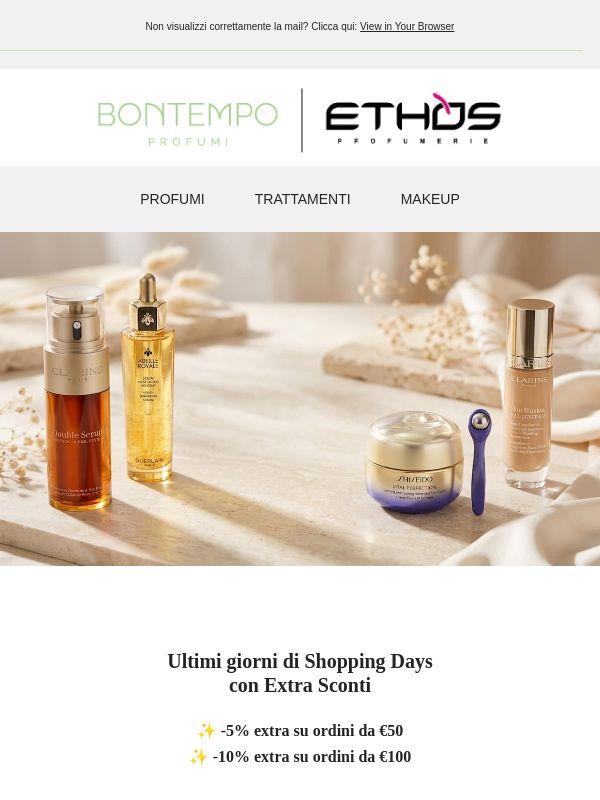 Shopping Days ✨ Più il carrello cresce, più il vantaggio aumenta