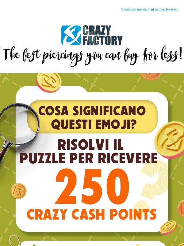 🔎 Risolvi e risparmia! Questo indovinello ti fa guadagnare 2,50 € in Crazy Cash Points,