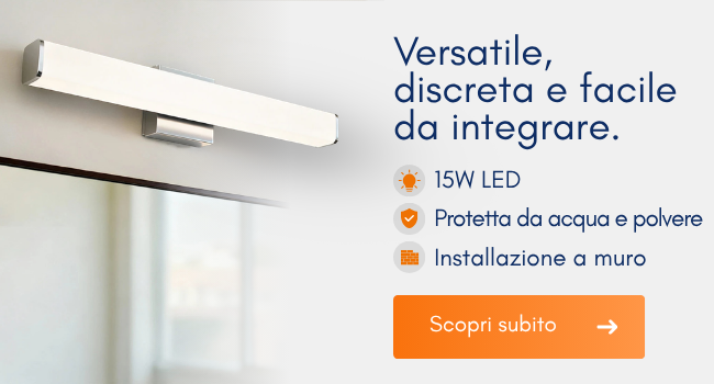 Versatile, discreta e facile da integrare. 