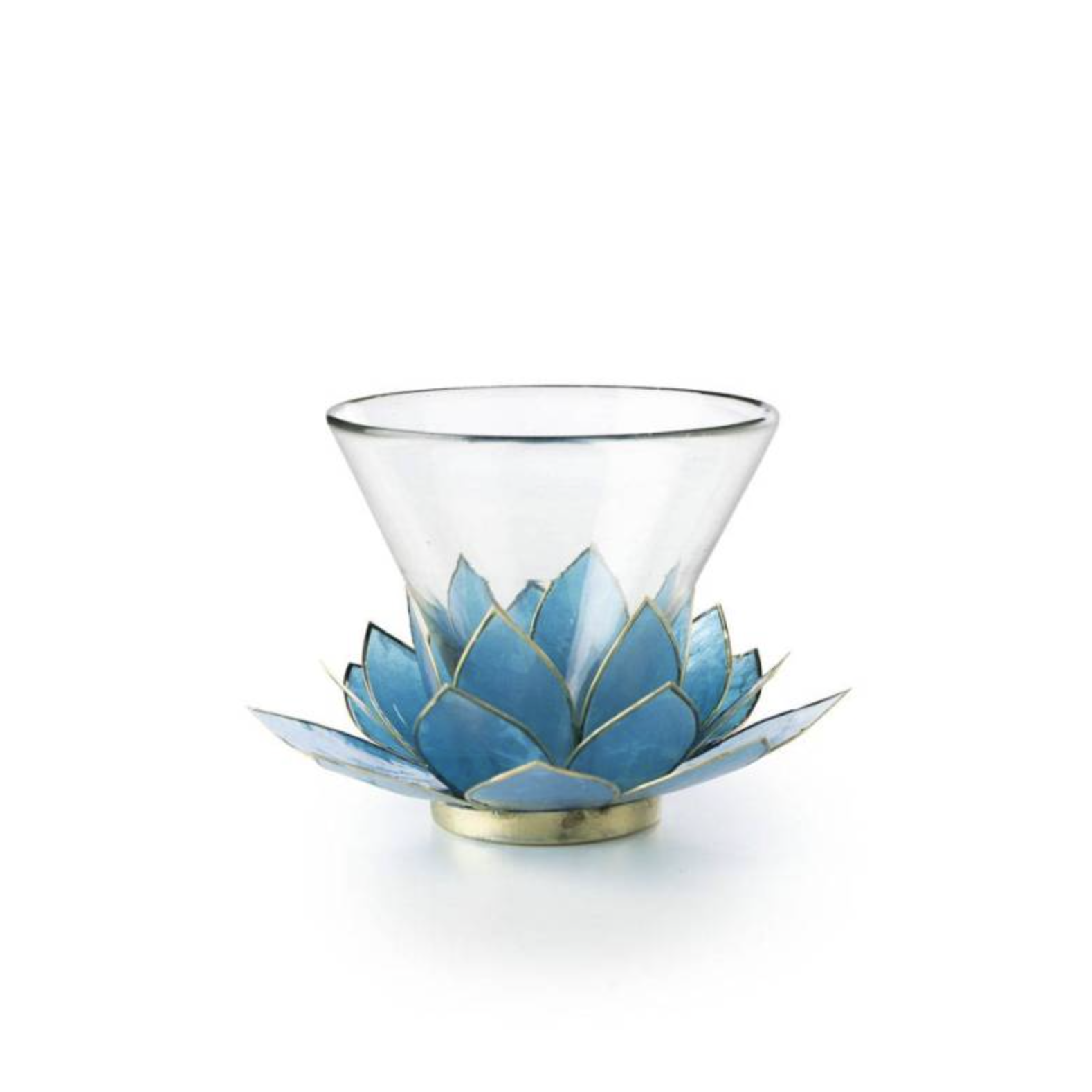 bicchiere martini lotus flower blu