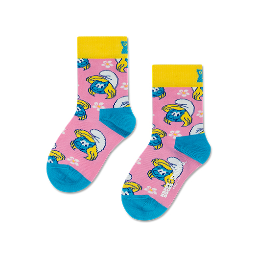 Calzino da puffetta floreale per bambini The Smurfs
