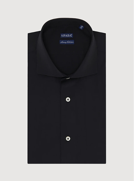 Camicia in cotone tinta unita