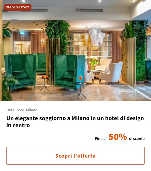 Un elegante soggiorno a Milano in un hotel di design in centro