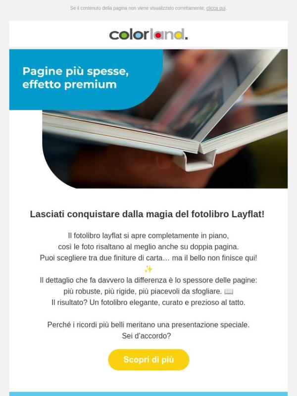 Lasciati conquistare dalla magia del fotolibro Layflat!
