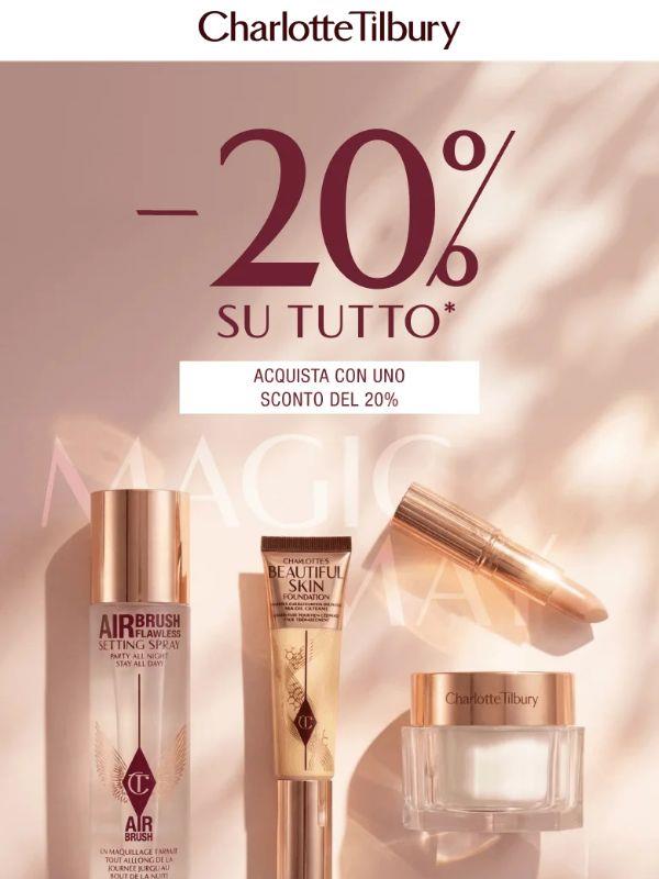 Ultime ore! 20% DI SCONTO SU TUTTO! 🚨