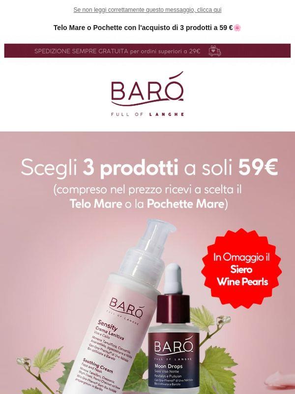 3 prodotti a 59€ + 2 regali