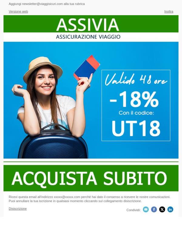 - 18% su tutte le nostre polizze!