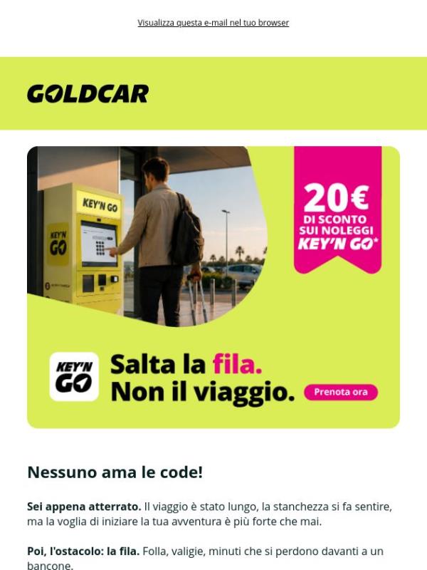Nessuna fila e 20€ di SCONTO