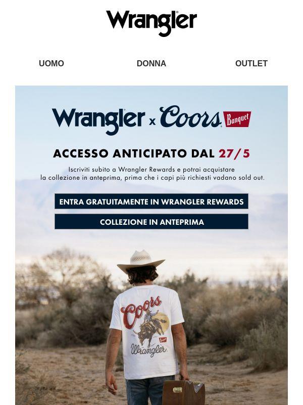 Presto in arrivo: Wrangler x Coors.