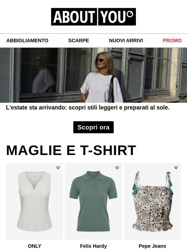 Scopri nuove magliette e Top