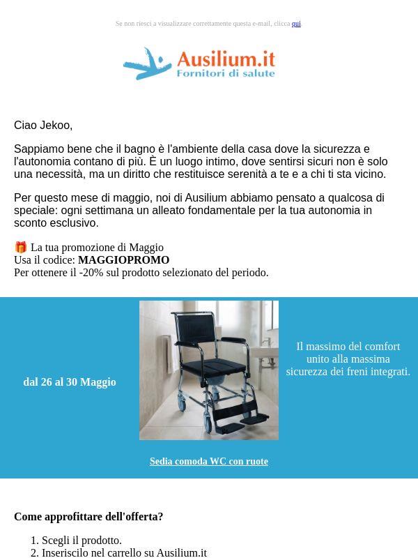 Ultima settimana di offerte della speciale promozione di Maggio!