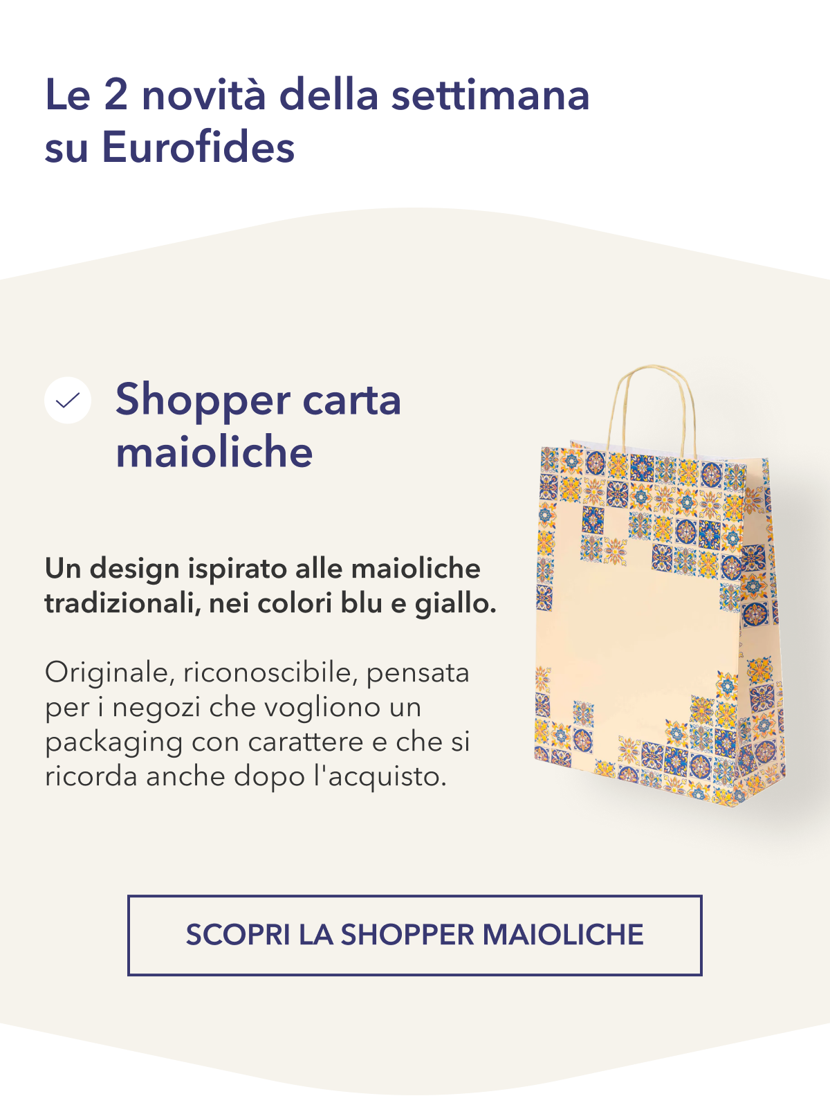 Shopper carta maioliche