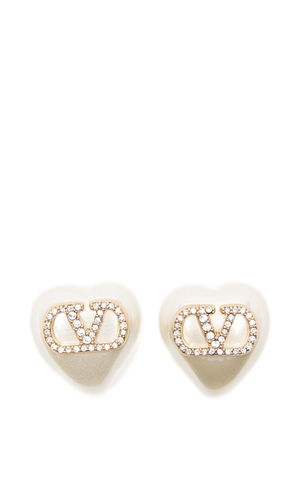 VLogo Signature Pearl earrings