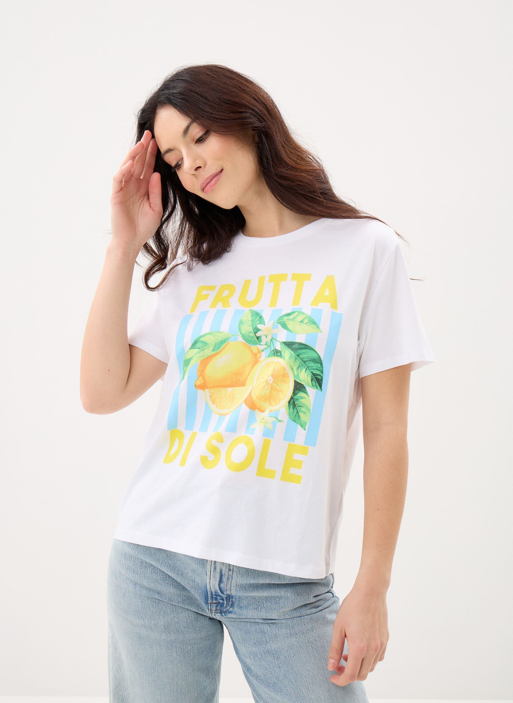 MADE BY Tee-shirts manches courtes TFOOD femme blanc