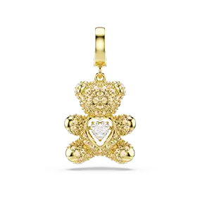 Charm Idyllia, Taglio misto, Orsetto, Tono dorato, Placcato color oro