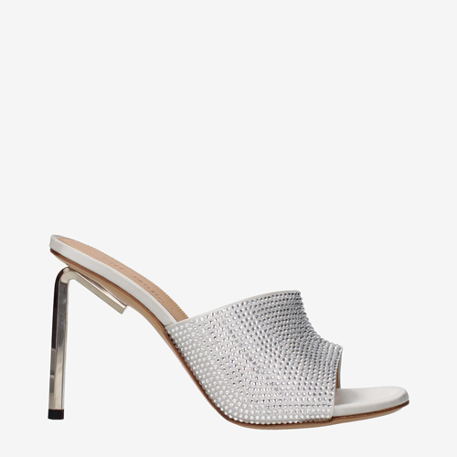 Off-White Sandals Women Satin Silver