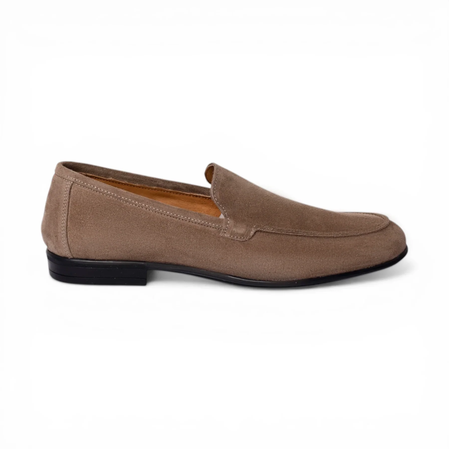 Image of Mocassino Uomo in Camoscio Taupe Ermes