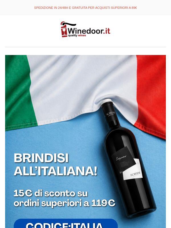 🥂 Festa della Repubblica: su Winedoor 15€ di sconto