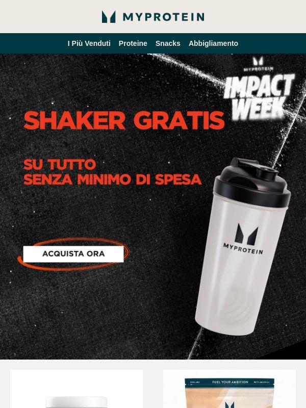 fino al -80% + Shaker GRATIS 🎁