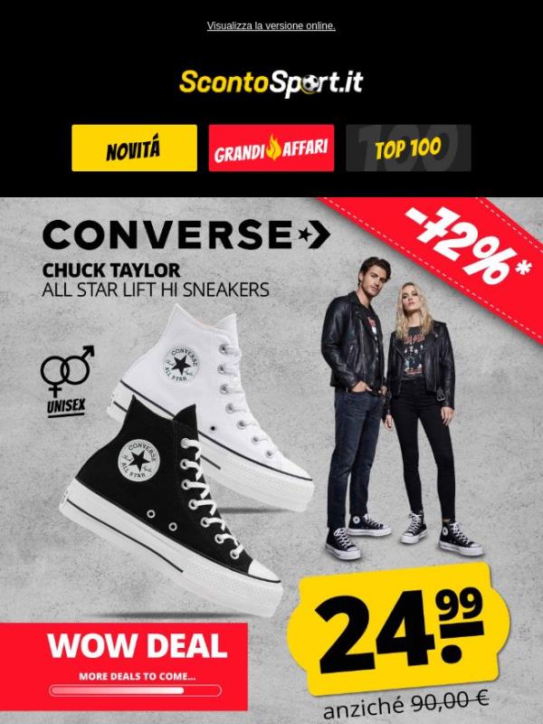 Converse Chucks a soli 24,99 € 🤩 Offerta imperdibile