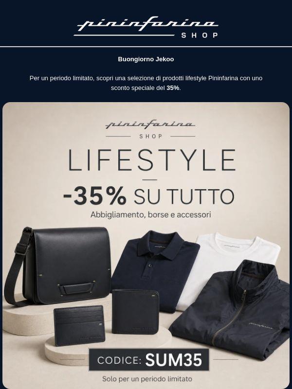 -35% LifeStyle Pininfarina - Questa è una email da aprire!